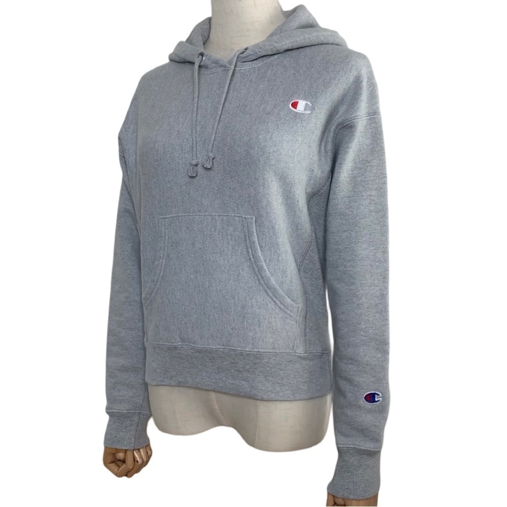 Champion C-Life Reverse Weave C Logo Pull-Over Hoodie Oxford Gray - Picture 7 of 16